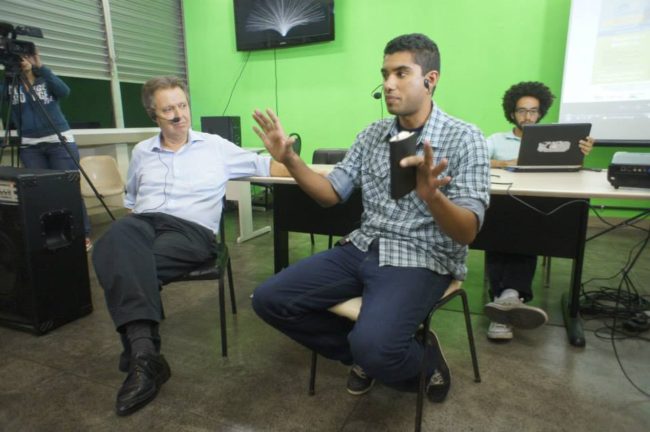 Mauro Osório, da FND-UFRJ, e Henrique Silveira, geógrafo e ex-coordenador da UPP Social
